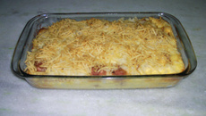 Arroz de forno com linguiça