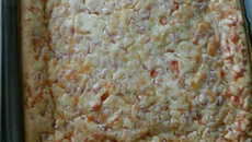 Torta de liquidificador com queijo e presunto