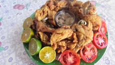 Peixe frito sequinho