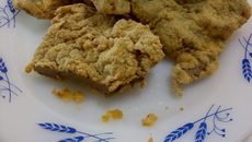 Bifes de fígado à milanesa