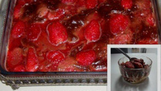 Pavê de morangos com chocolate do Lúcio Cezar