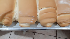 Pão de minuto cilindrado