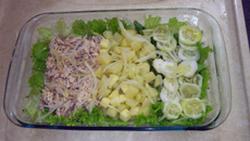 Salada verde e amarela