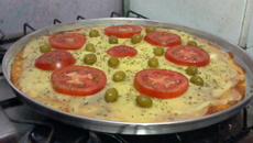 Pizzas no liquidificador