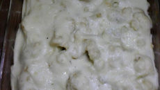 Couve-flor gratinada com carne moída