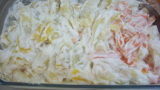 Salada de legumes com maionese