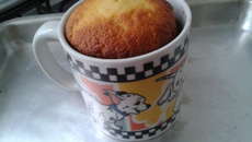 Bolo de caneca de forno