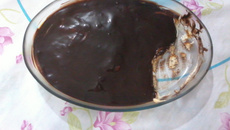 Pavê de laranja e ganache de chocolate