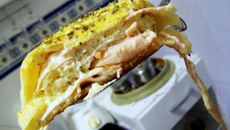 Pão caseiro recheado