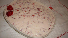 Creme especial de morango