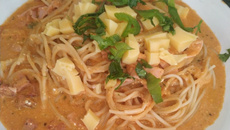 Macarrão ao vivo caseiro