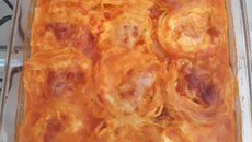 Lasanha de macarrão ninho