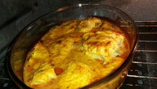 Frango assado com maionese