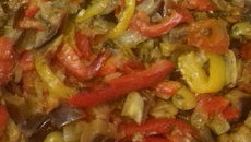 Salada de berinjela assada