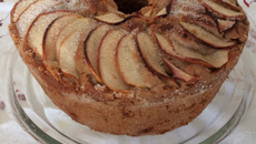Bolo de maçã com canela de liquidificador