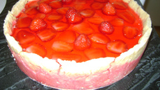Torta de morango da Aline