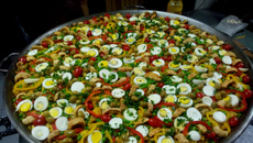 Paella caipira para 30 pessoas 