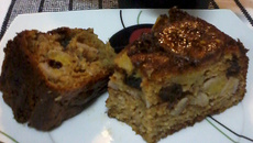 Bolo de banana integral com iogurte no liquidificador