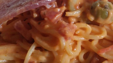 Macarrão com salaminho