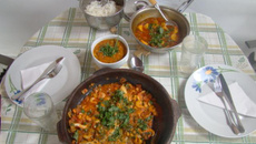Moqueca capixaba e pirão