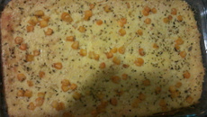 Batata assada ao creme de milho com queijo