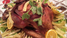 Peru com molho de cerveja