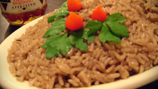 Risoto ao vinho tinto