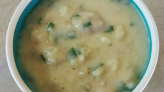 Sopa cremosa de batata
