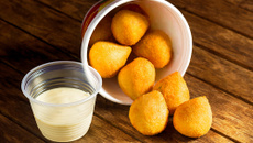 Coxinha de camarão picante