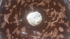 Calda simples de chocolate