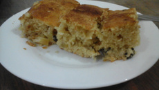 Bolo de maçã com passas (ou bolo da fortuna)