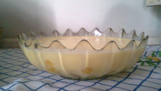 Mousse de maracujá e pêssego