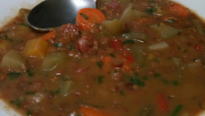 Sopa de lentilhas