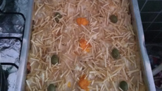 Lasanha de frango com requeijão, queijo e presunto