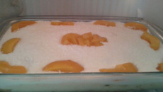 Pavê de pêssego (ou abacaxi)