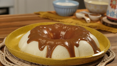 Flan com Calda de Caramelo e Conhaque