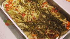 Filé de peixe assado