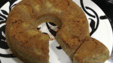 Bolo saudável de banana e maçã