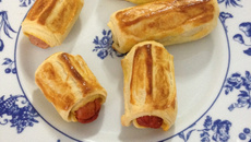 Folhado de salsicha do chef Duzão