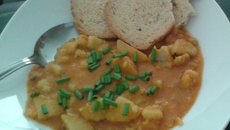 Sopa de inhame (cará)