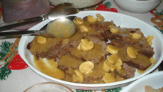 Lagarto ao falso molho madeira