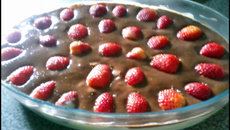 Torta de morango com chocolate