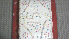 Bolo de laranja decorado