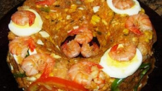 Cuscuz de atum com camarão