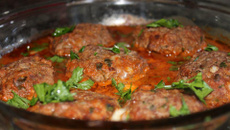 Polpetone assado e recheado