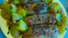 Peito de peru recheado