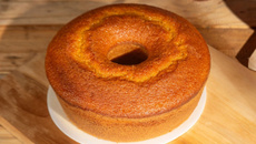 Bolo de cenoura, zero lactose, zero glúten