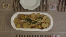 Filé de pescada ao forno