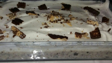 Torta de wafer crocante coberto com chocolate