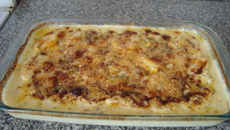 Batatas gratinadas